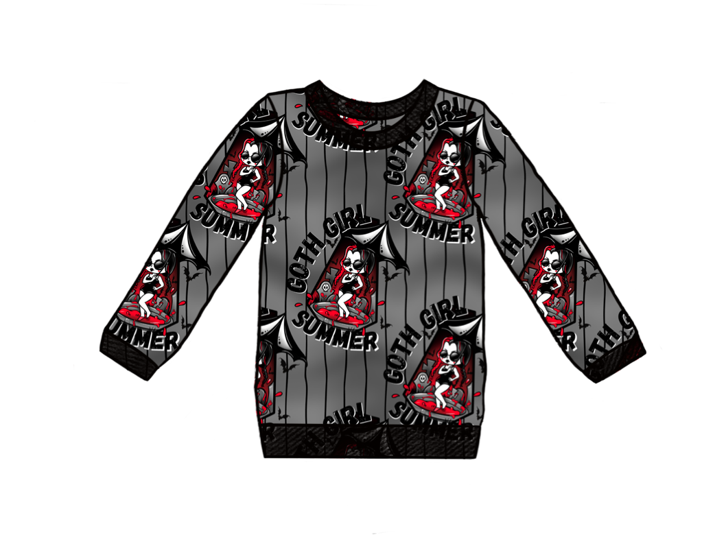 Goth Girl Summer Kids Sweater