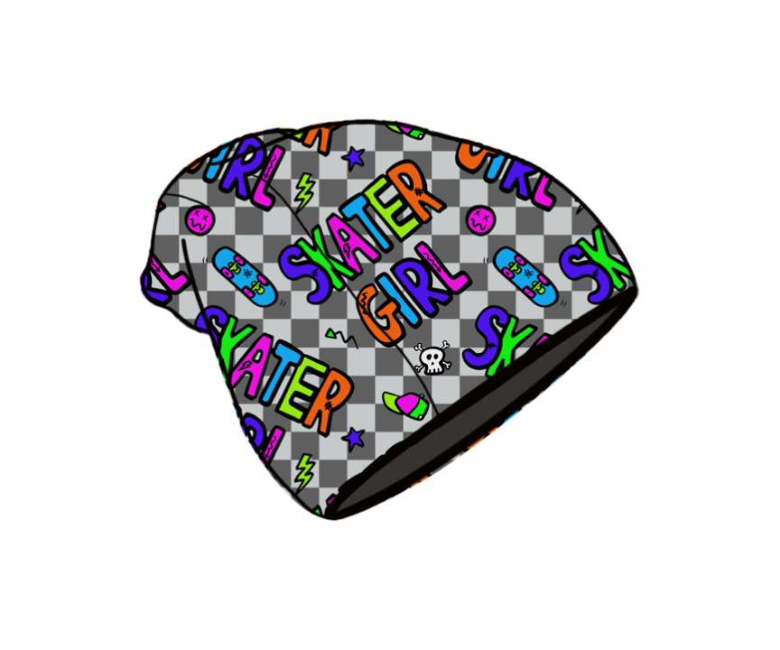 Skater Girl Beanie Hat