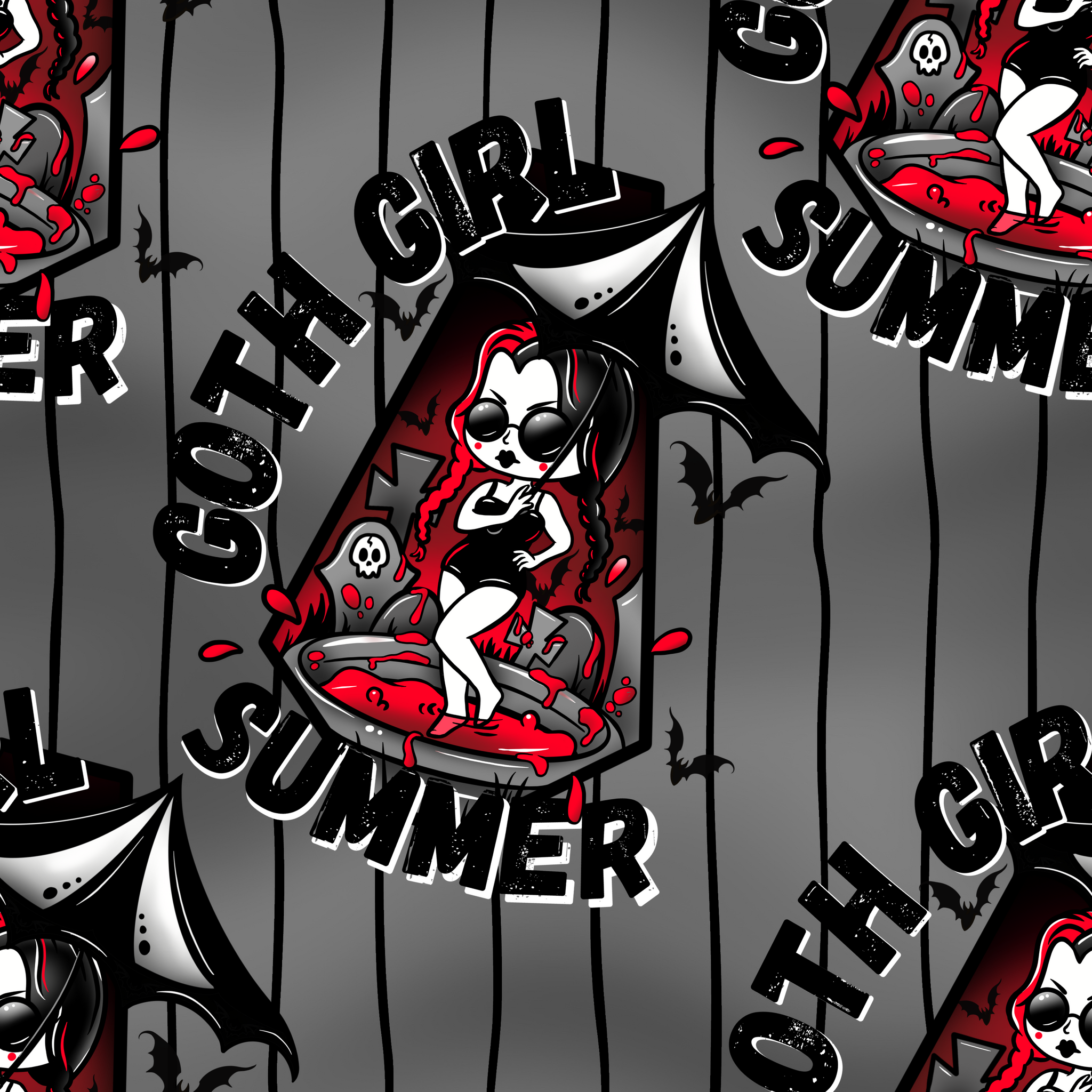 Goth Girl Summer Short Lounge Set